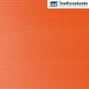 แผ่นฟิวเจอร์บอร์ด 130×245cm หนา 2-5mm สีส้ม