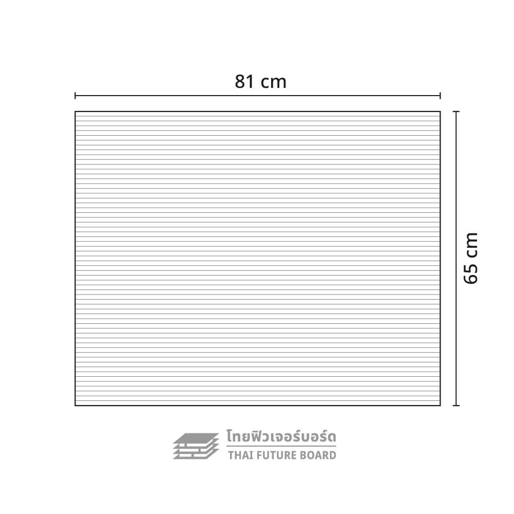 แผ่นฟิวเจอร์บอร์ด  65×81ซม. หนา 2-5mm สีม่วง - Image 2