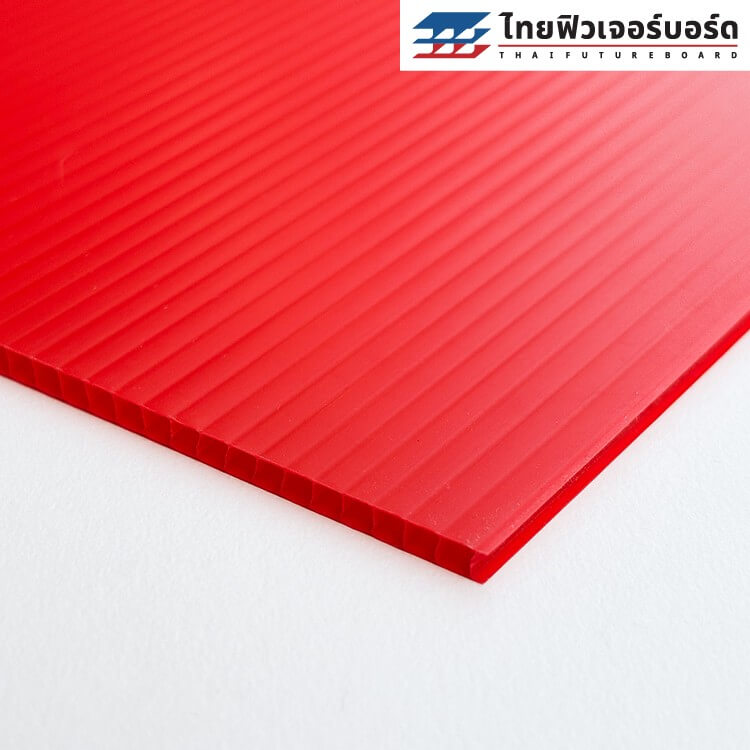 แผ่นฟิวเจอร์บอร์ด  65×81ซม. หนา 2-5mm สีแดง - Image 3